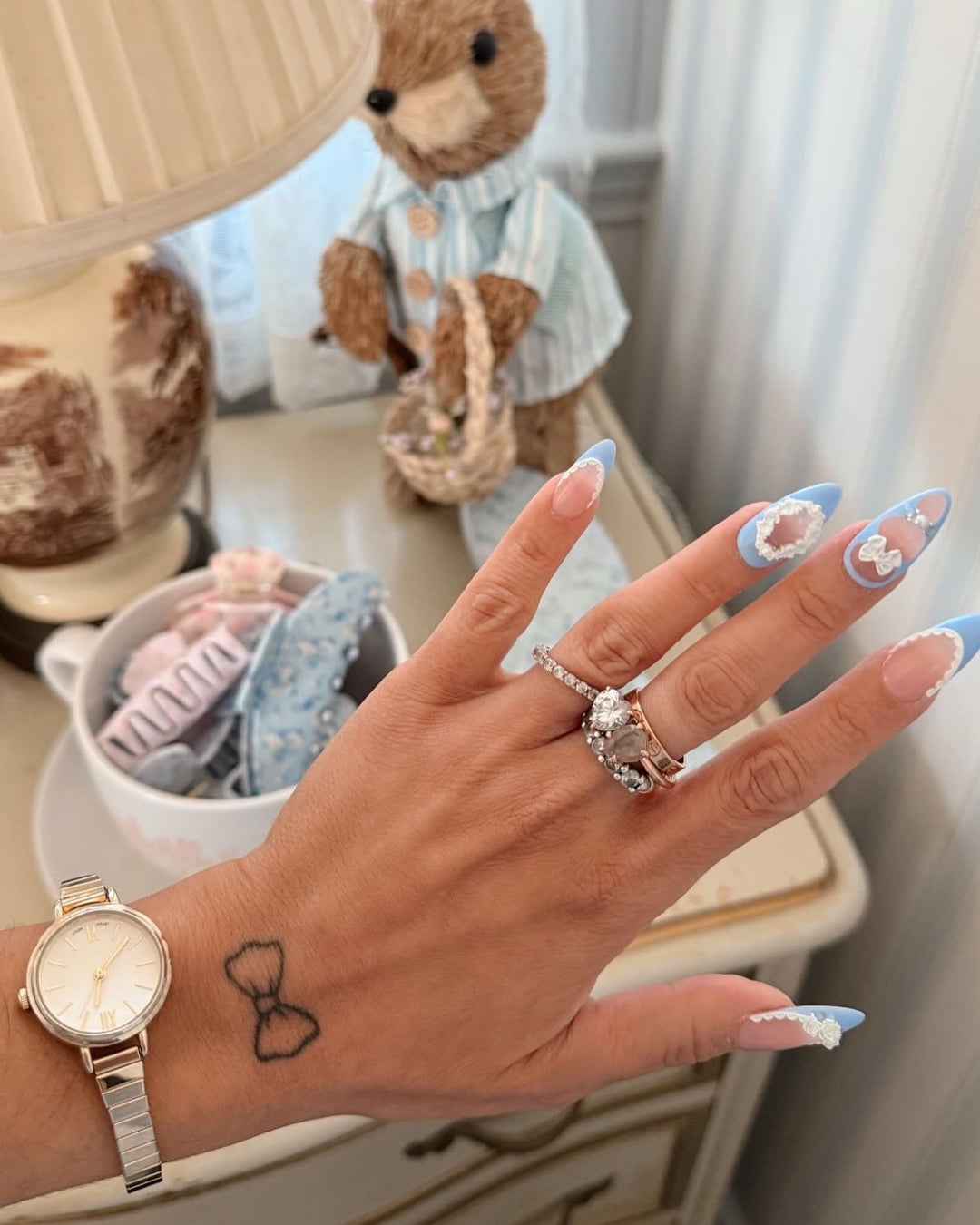 Tea for Two- Wedgewood press on nails