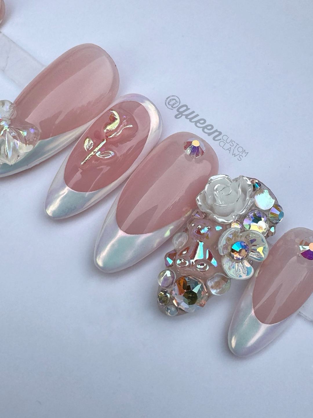 Belle of the Ball Bling press on nails