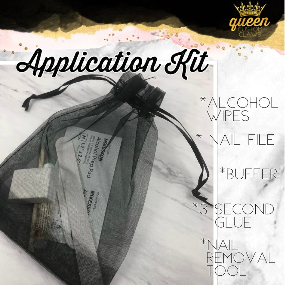 Deluxe Nail Prep Kit: Cuticle nippers & pusher prep kit for press-on nails