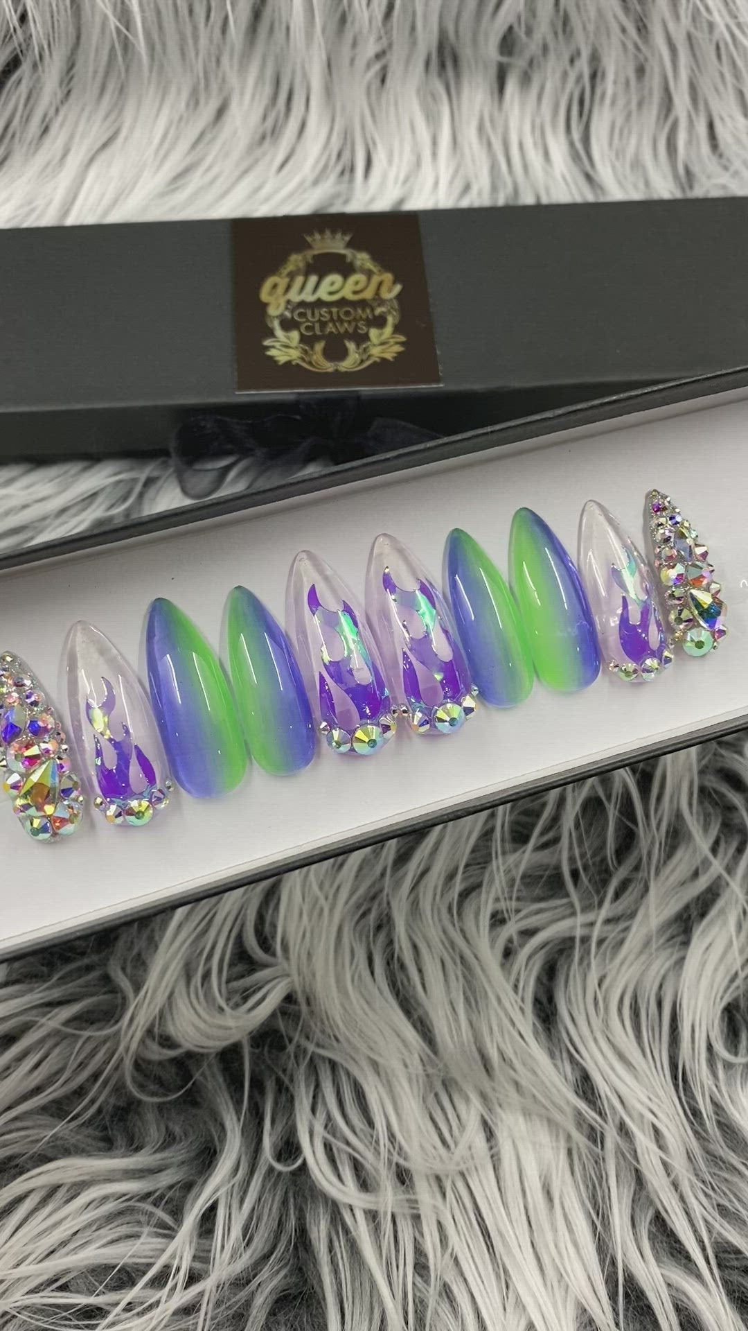 Fire & Ice - press-on nails