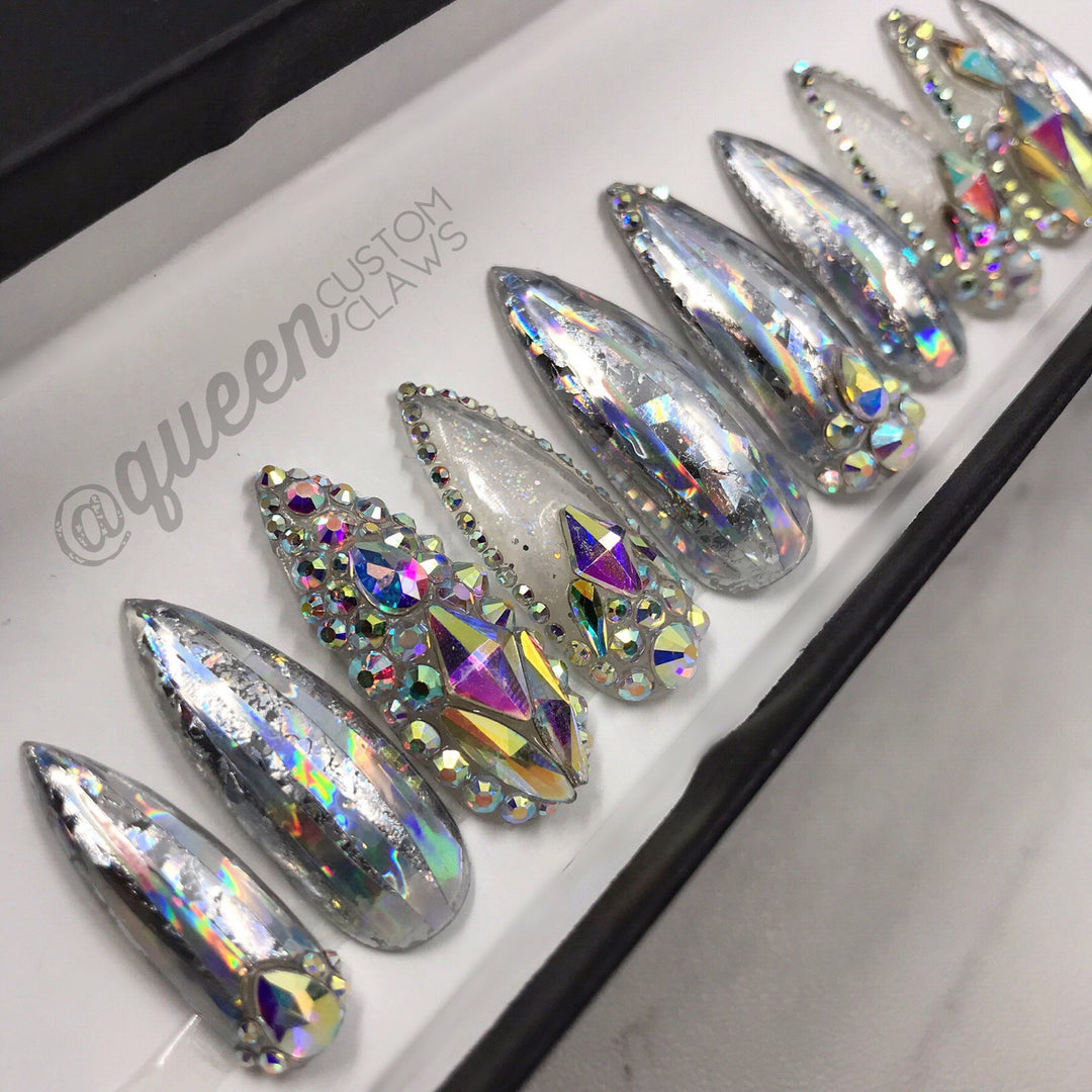 So Extra- Luxe Bling & Holo press on nails