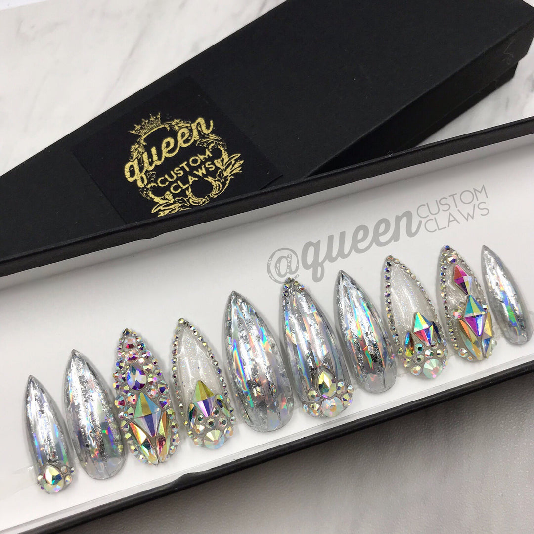 So Extra- Luxe Bling & Holo press on nails