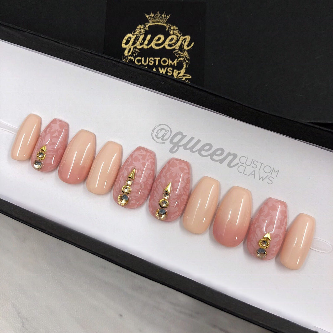 Pink Romance press on nails