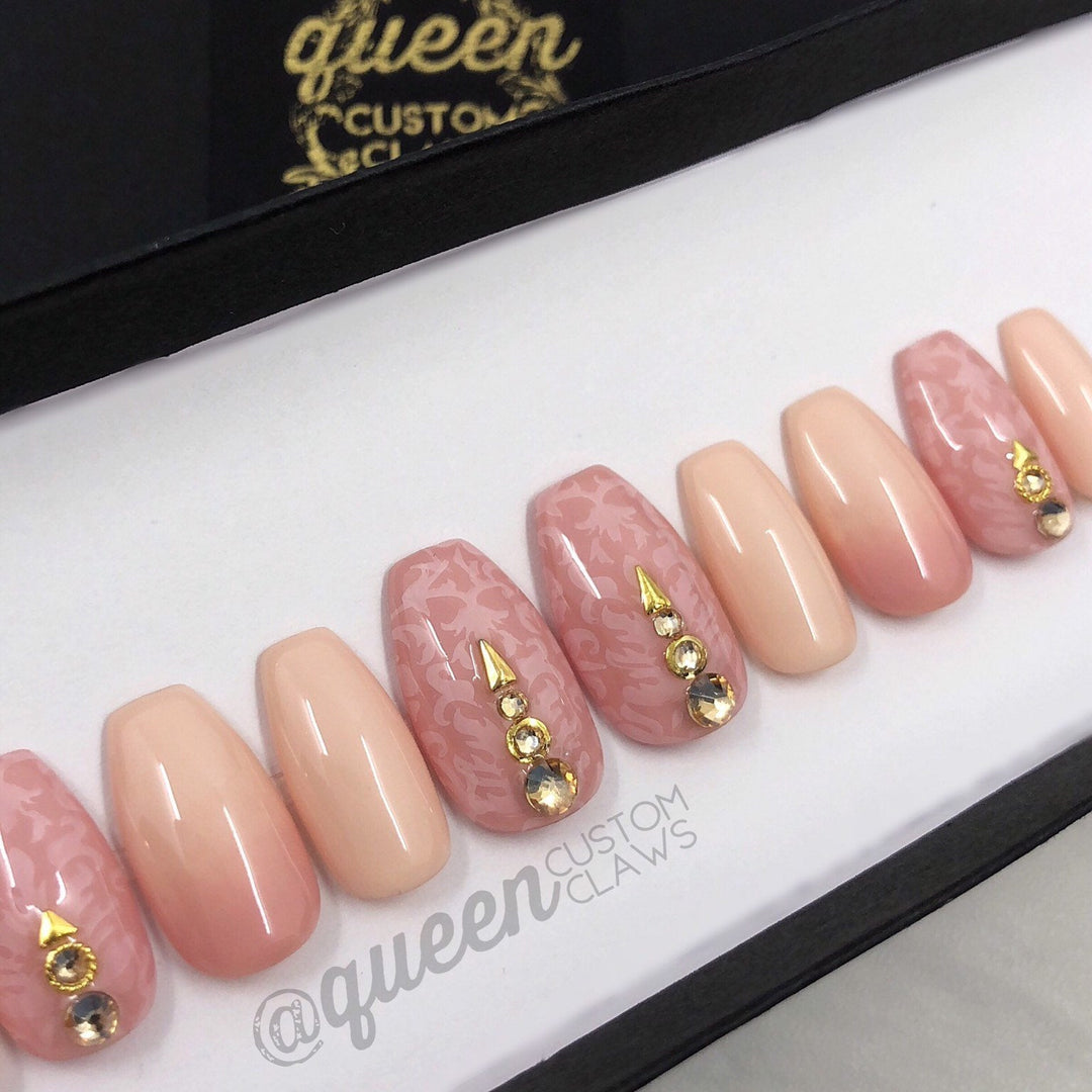 Pink Romance press on nails