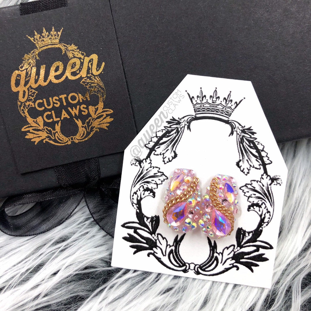 Off the Chain Bling Accent press on nails
