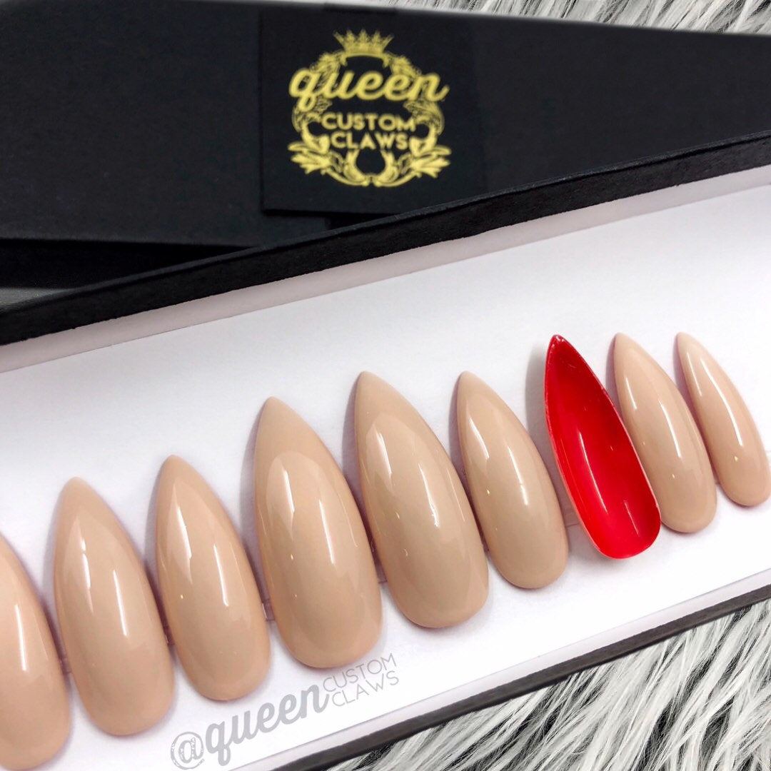 Red Bottoms press-on nails