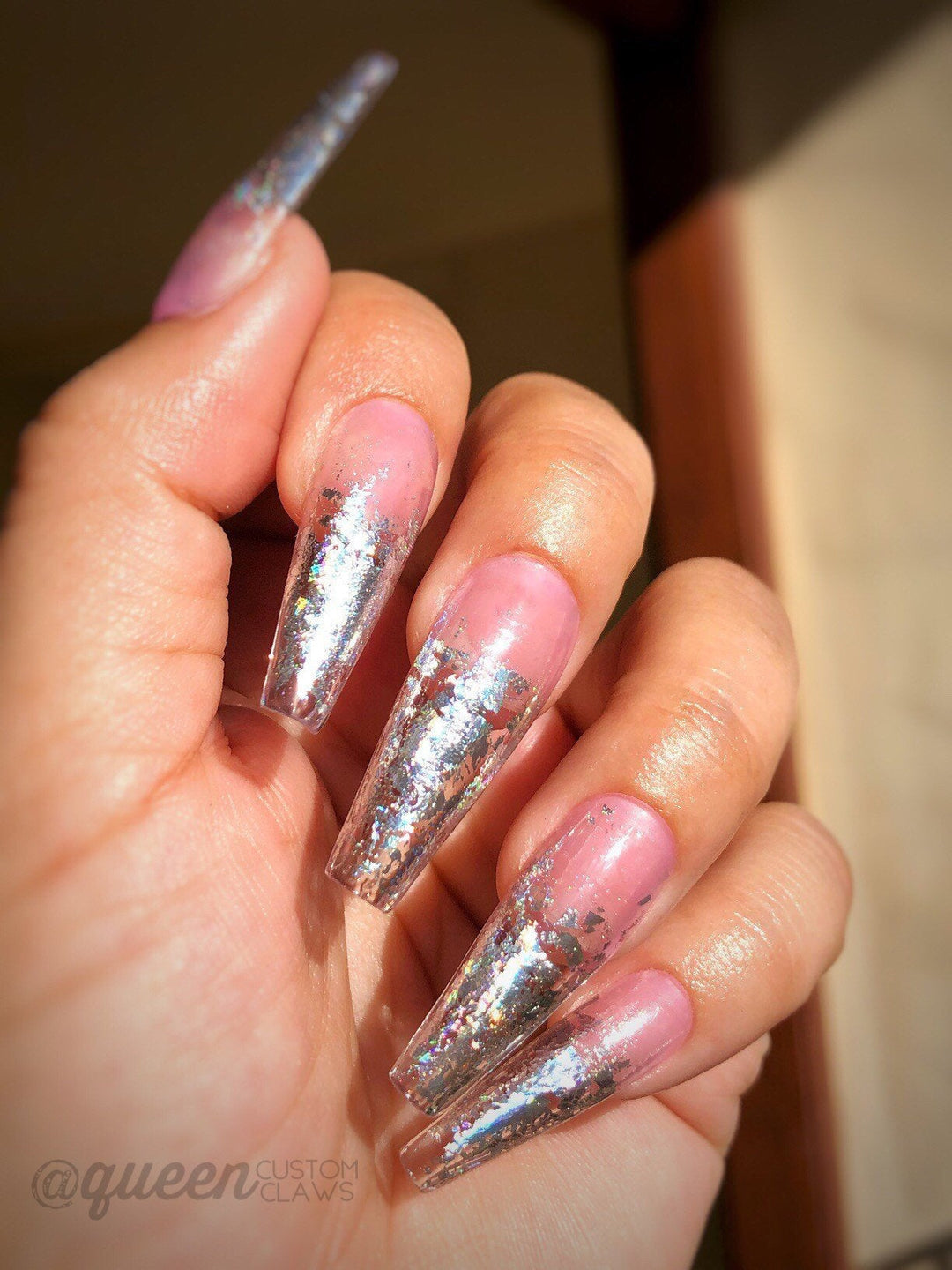 HoloTop Holographic press on jelly nails