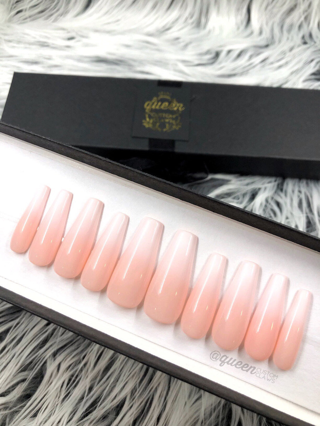 Baby Boomer French Ombre- press on nails