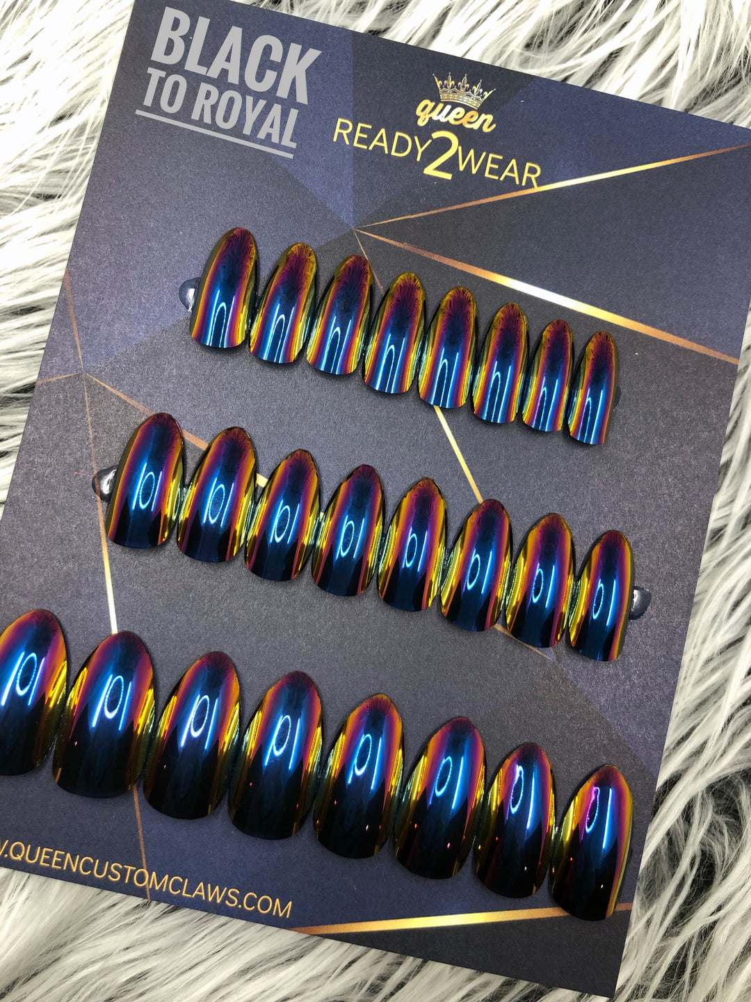 Ready2Wear | Chameleon Oil Slick Press-on nails