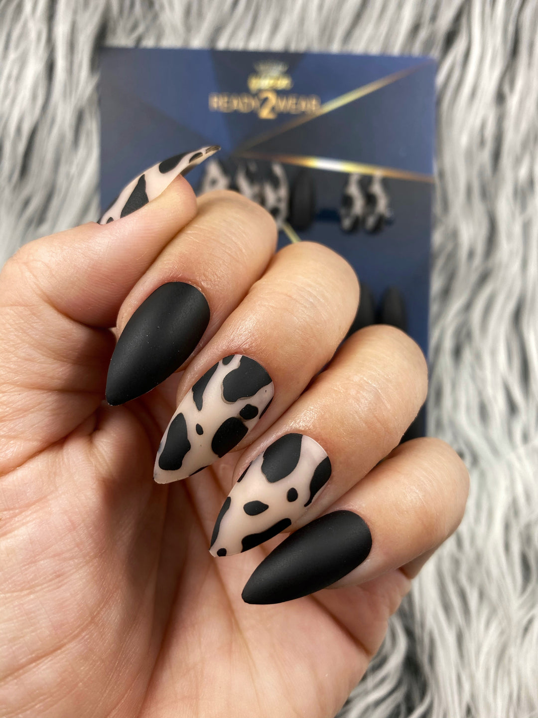 Ready2Wear Prints | Milk  : Stiletto Press-on nails