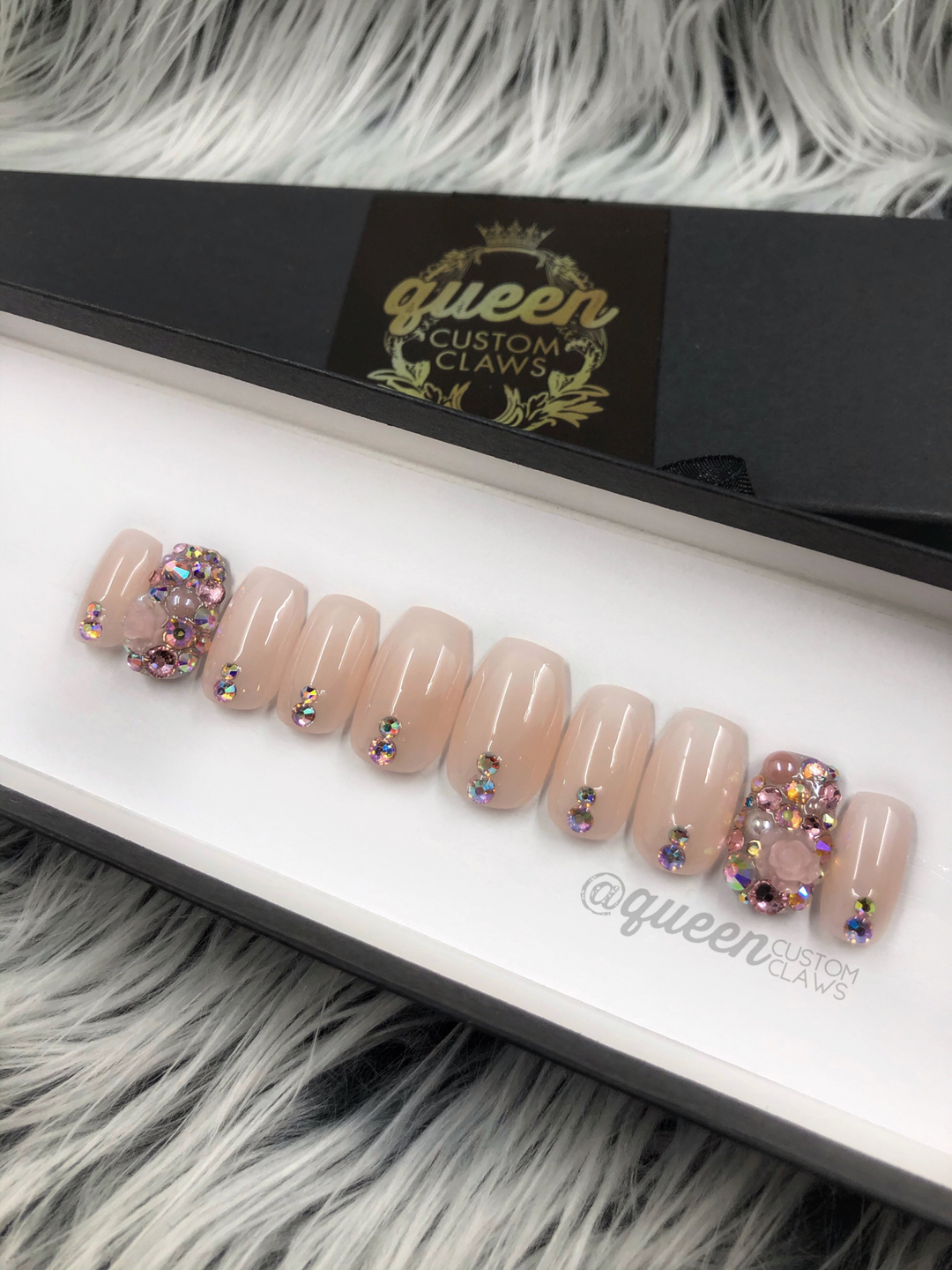 Sweetie Pie- Bling press on nails