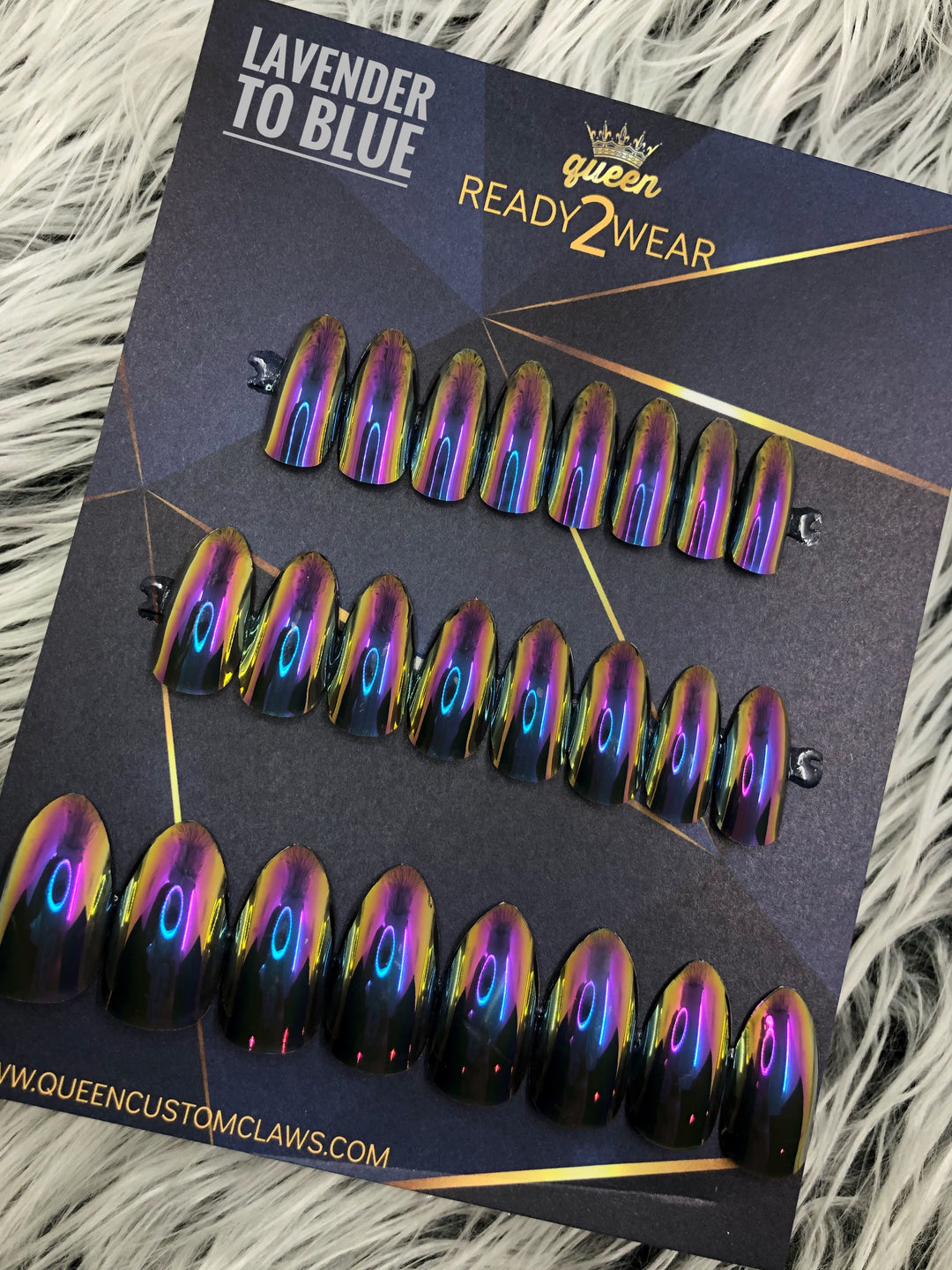 Ready2Wear | Chameleon Oil Slick Press-on nails