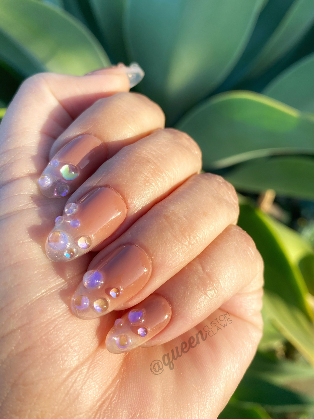 Bubblicious Baby Boomer pink & clear unicorn Ombre- press-on nails