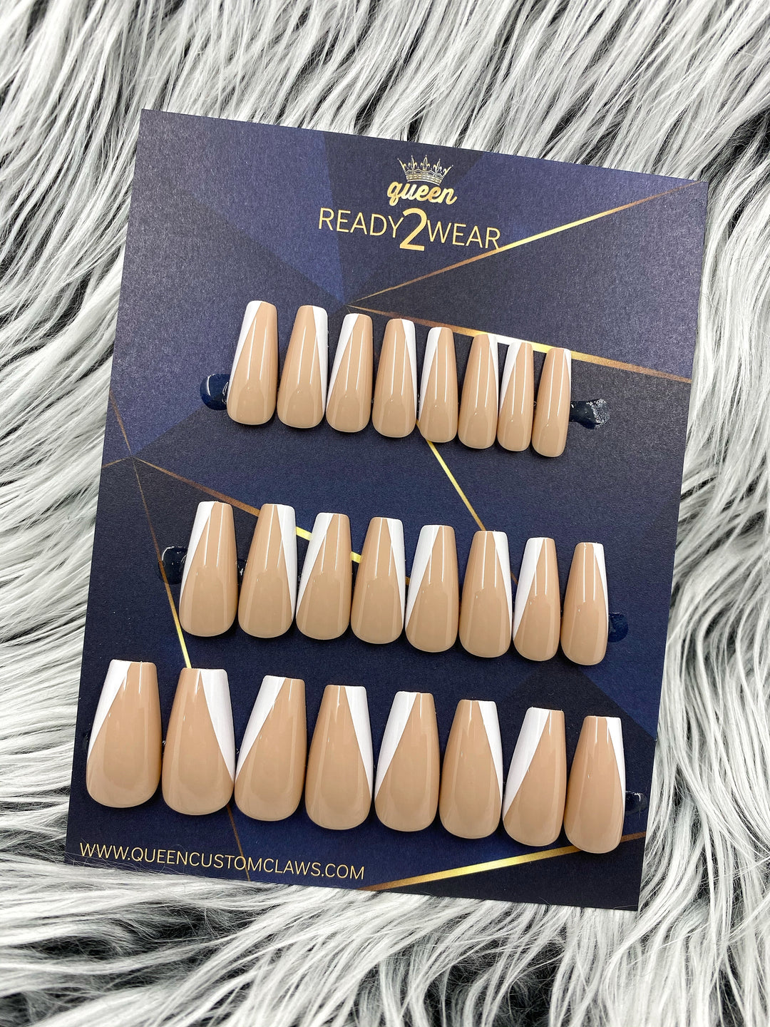 Ready2Wear | Straight Edge: Sculpted Coffin Press-on nails
