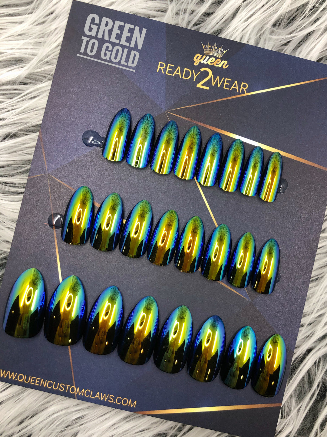 Ready2Wear | Chameleon Oil Slick Press-on nails
