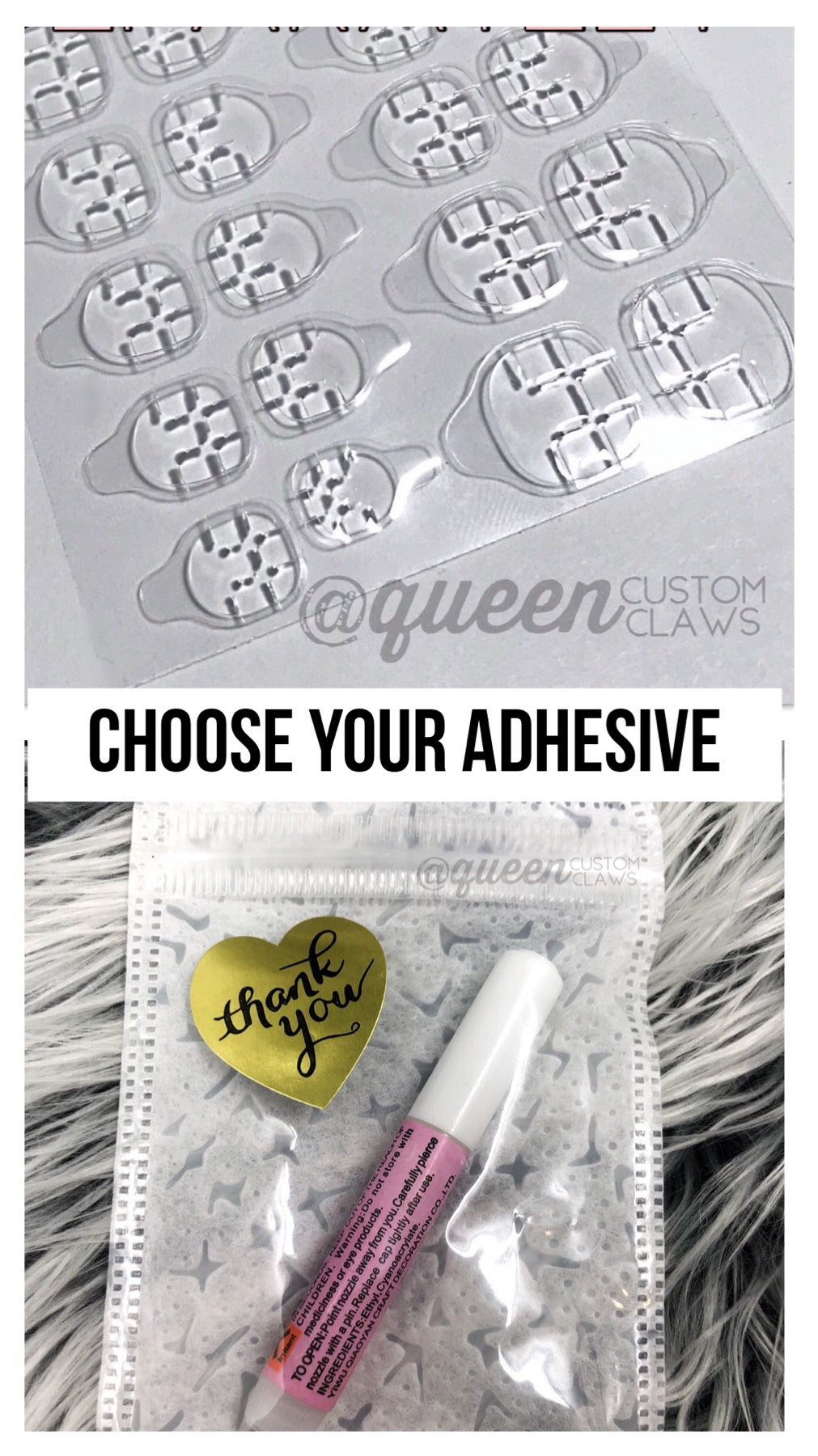 Application & Glue prep kit for press-on nails