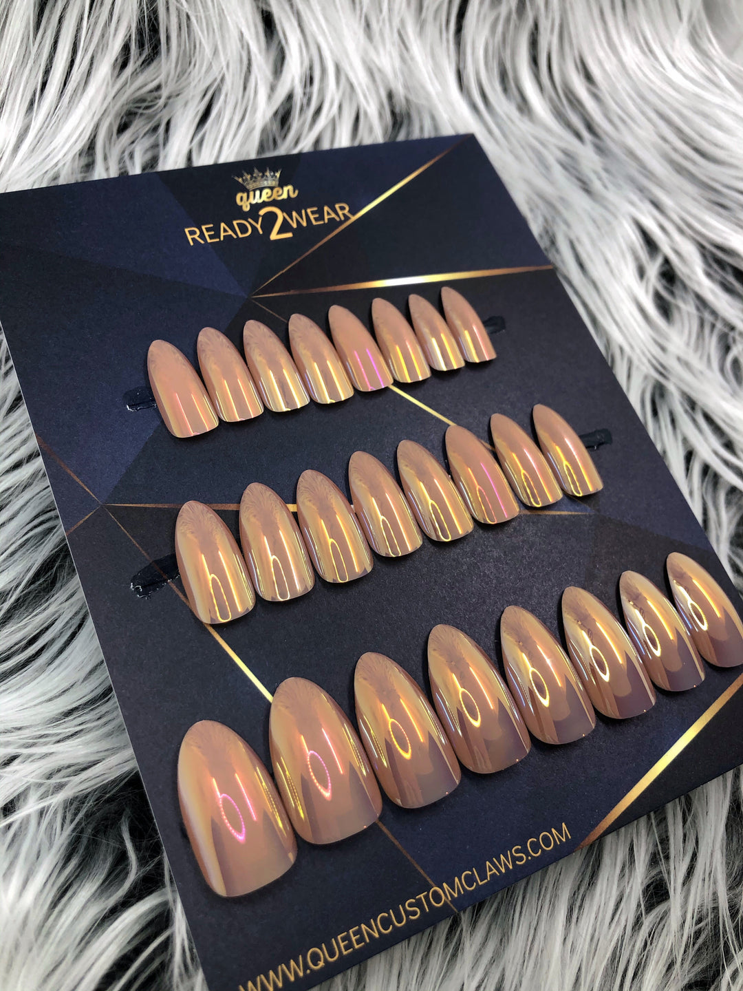 Ready2Wear | Chameleon Oil Slick Press-on nails
