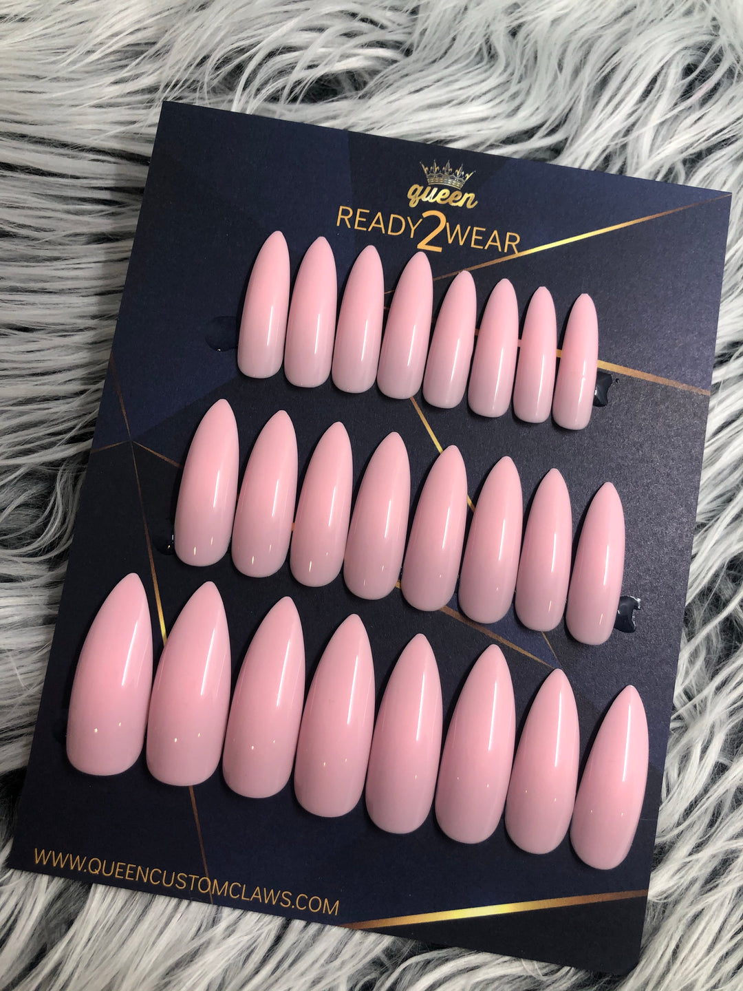 Ready2Wear | Baby Doll : long shiny Stiletto Press-on nails