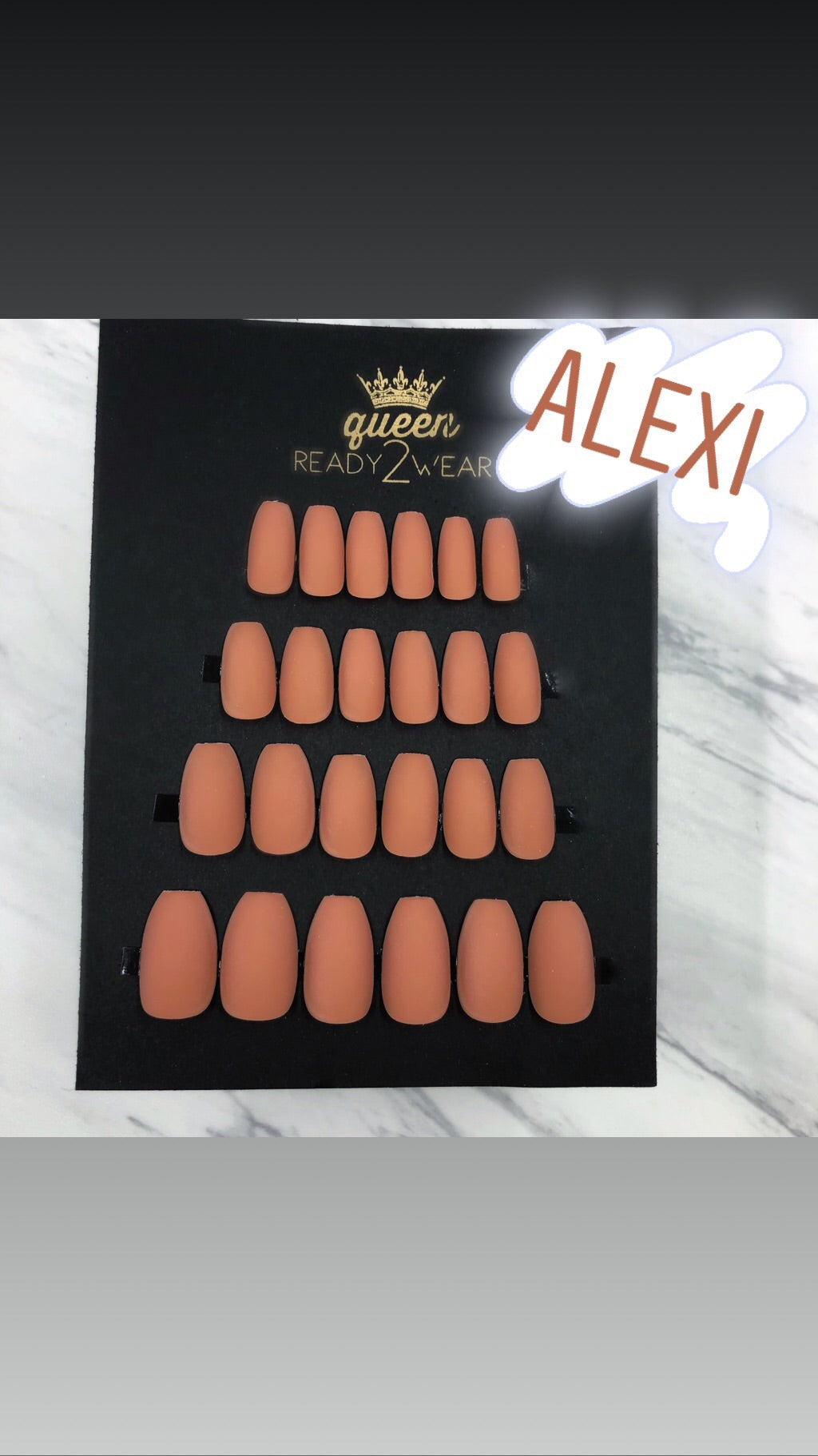 Ready2Wear | Coffin Matte Earthy Press-on nails