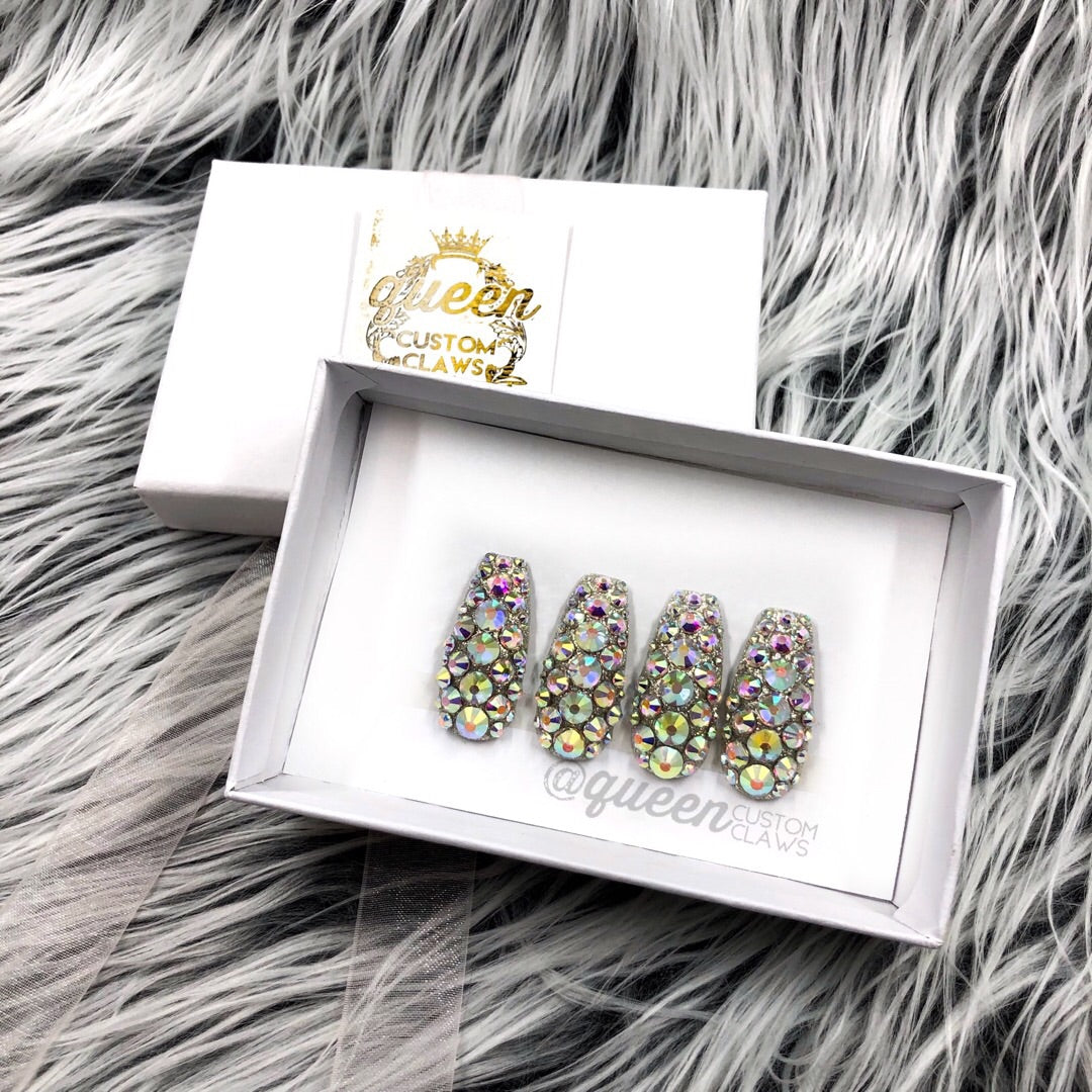 4 Bling Accent press on nails