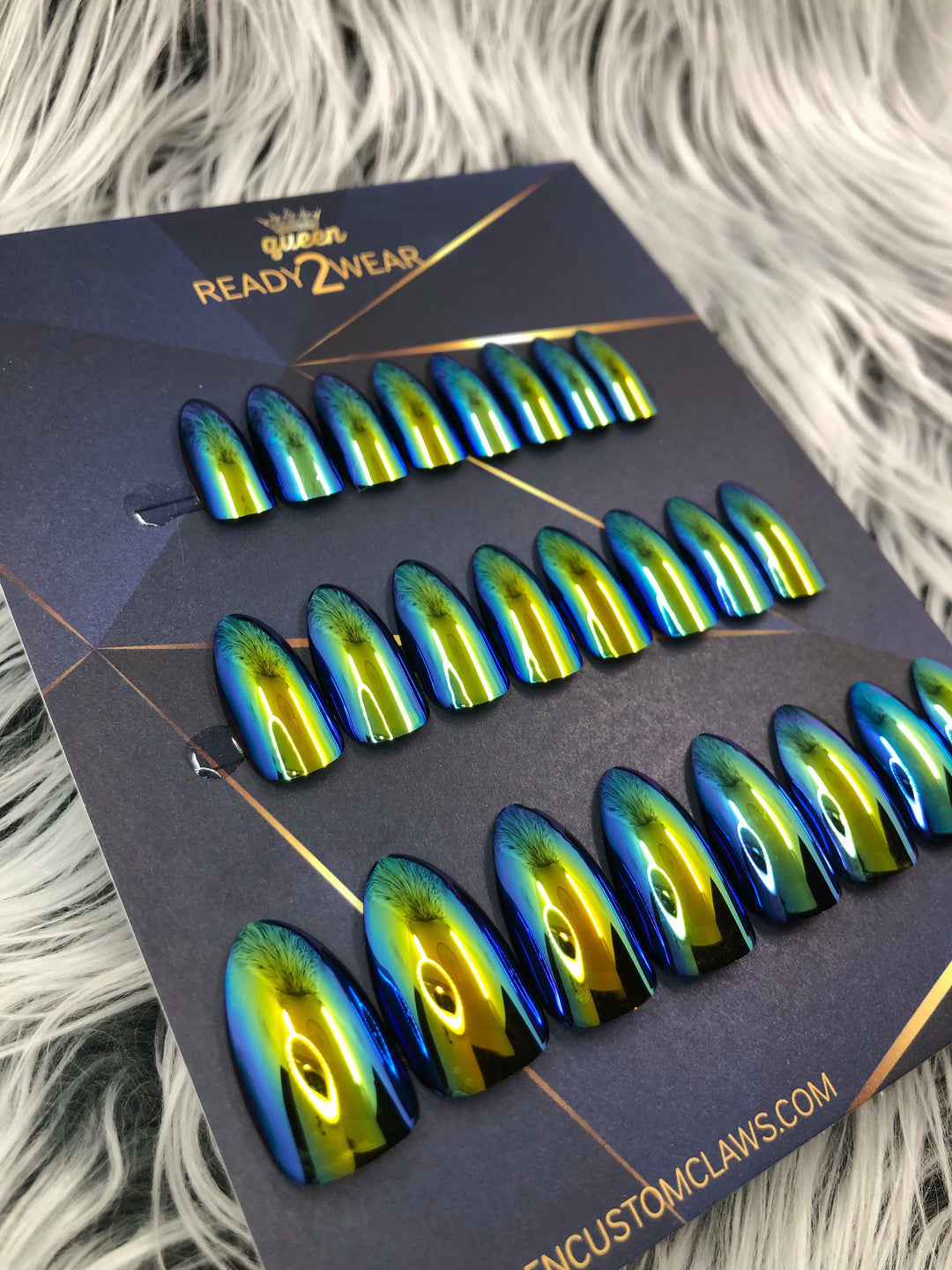 Ready2Wear | Chameleon Oil Slick Press-on nails