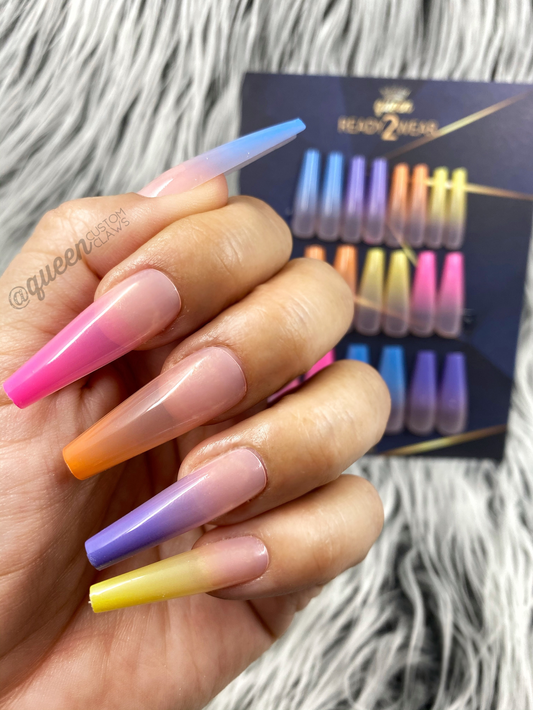 Ready2Wear | Lolli Pop Jellies: Sculpted Xtreme Coffin Press-on nails