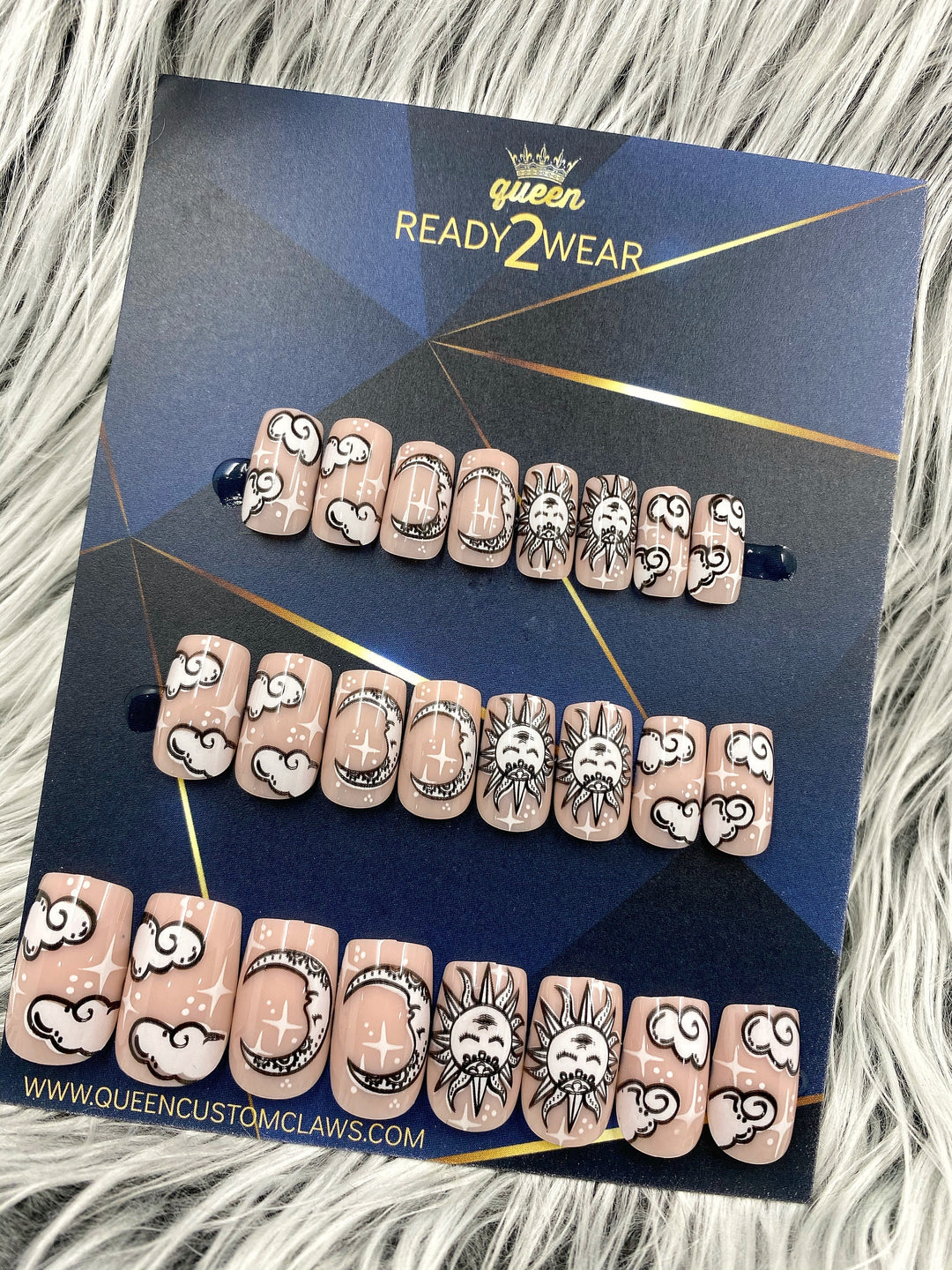 Ready2Wear Prints | Celestial  : Square Press-on nails