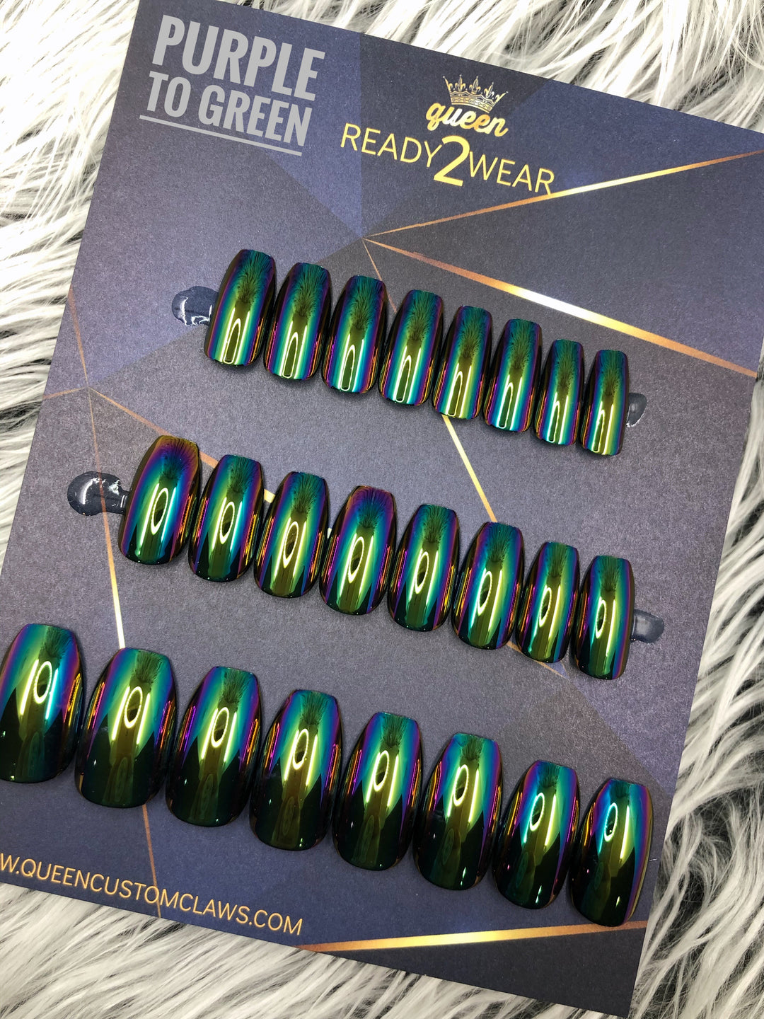 Ready2Wear | Chameleon Oil Slick Press-on nails