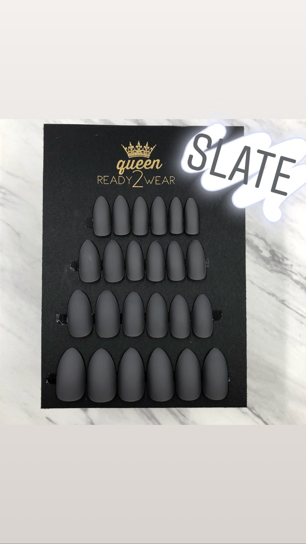 Ready2Wear | Matte Blues Press-on nails