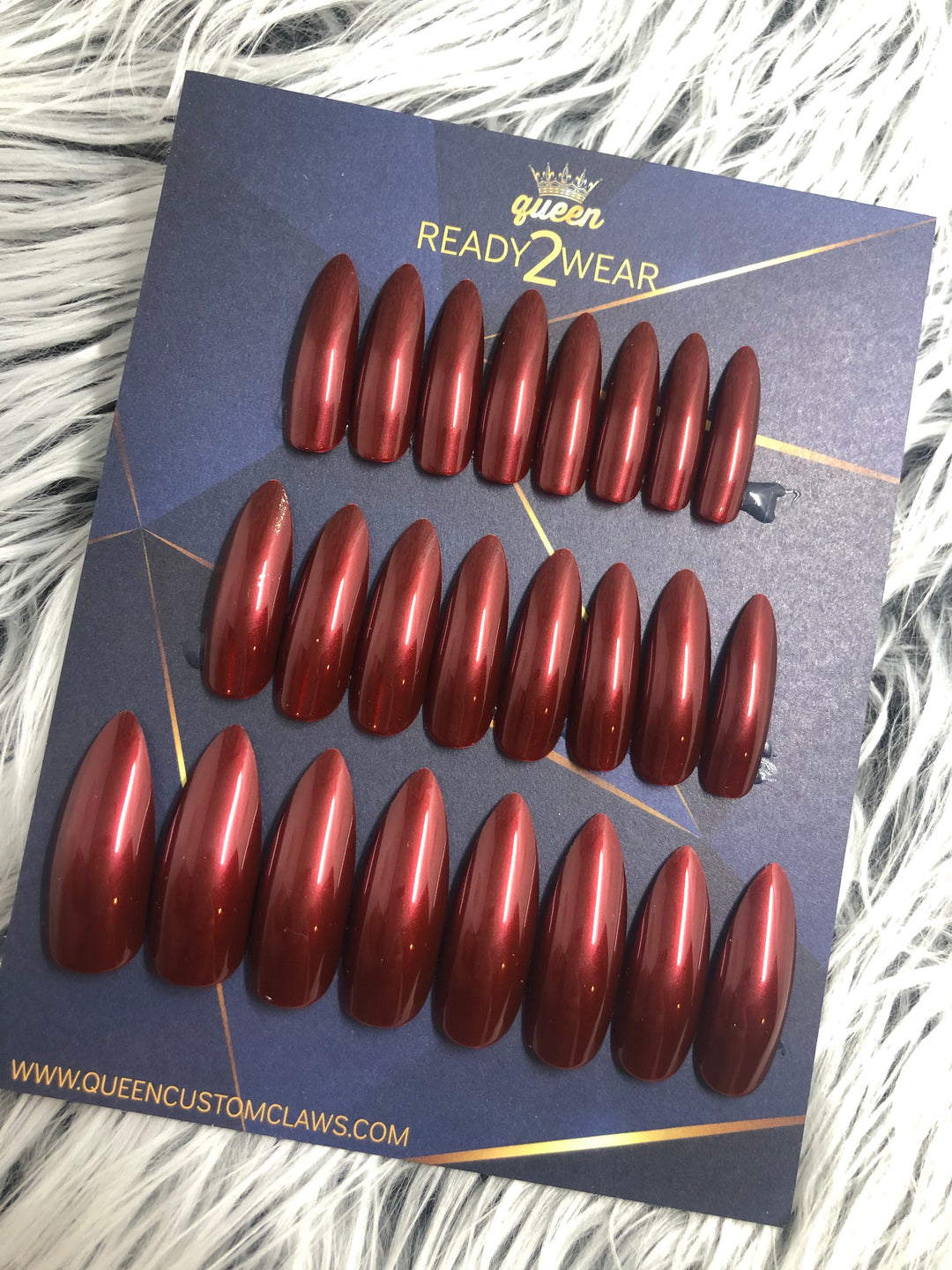 Ready2Wear | Sultry shimmer: long shimmer Stiletto Press-on nails