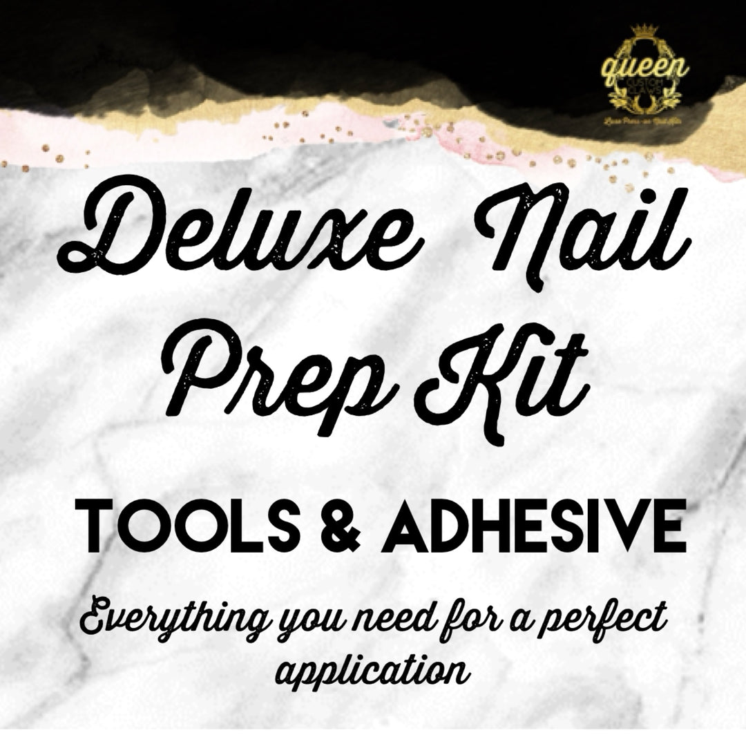 Deluxe Nail Prep Kit: Cuticle nippers & pusher prep kit for press-on nails