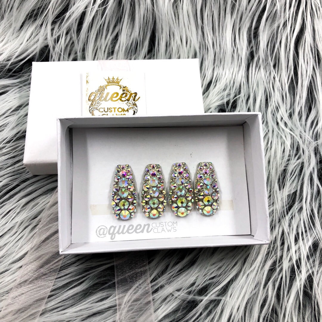 4 Bling Accent press on nails