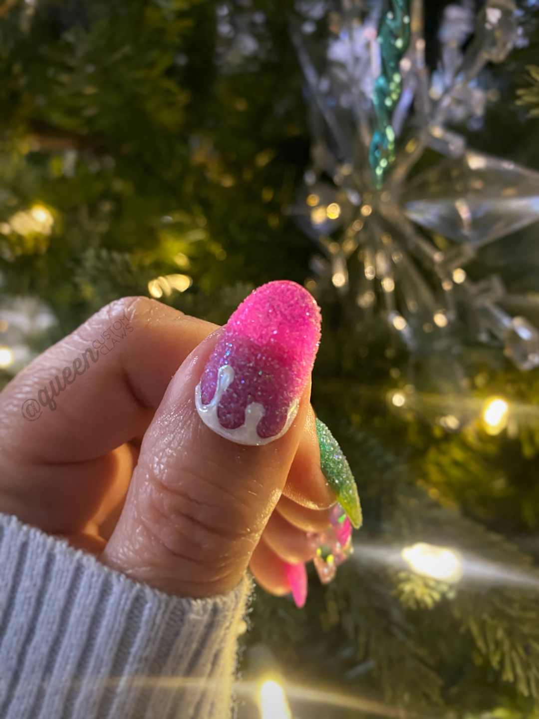 Christmas Candy- 3D Press on Nails
