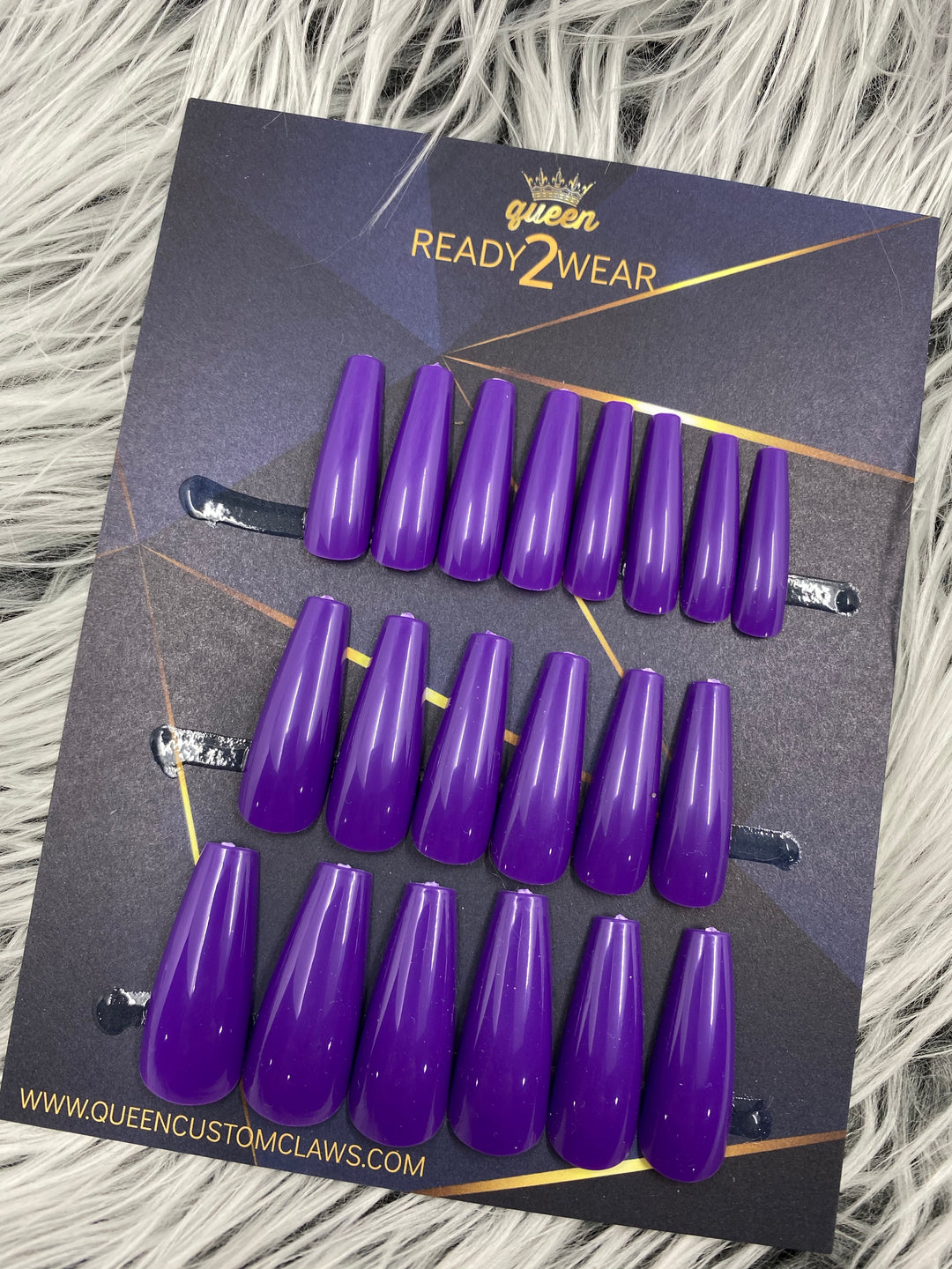 Ready2Wear | Violet purple: Xtreme coffin Press-on nails